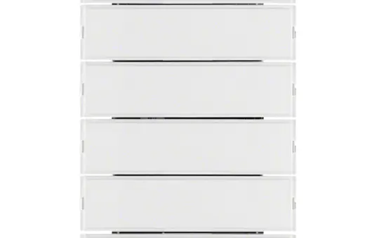 BERKER 75665770 KNX-Tastsensor K.1/K.5 5-fach, Temperaturregler, Display | polarweiß