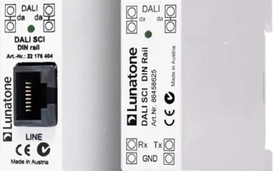 LUNATONE 22176438 DALI RS232 Interface DIN-Rail