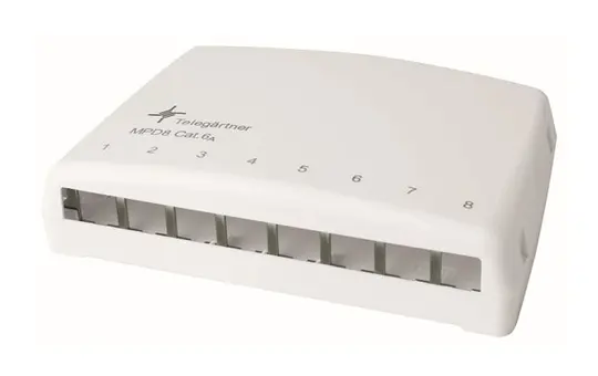 TELEGAERTNER H02000A0103 Mini-Patchverteiler unbestückt 8-fach