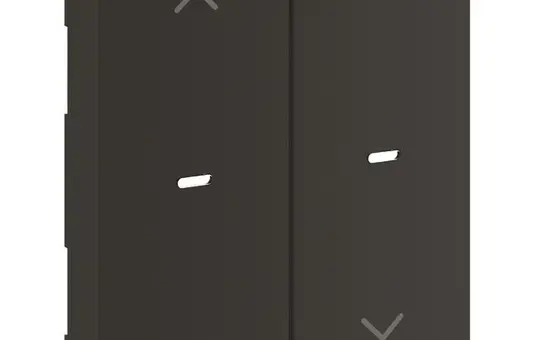 HAGER GW2AC9011 Wippe für Tastsensormodul 55 2-fach mit Pfeilsymbolen | graphitschwarz