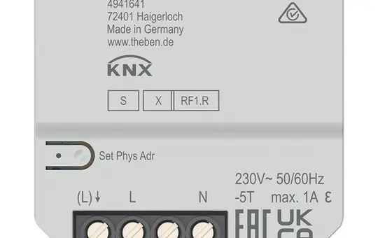 THEBEN HU 1 S KNX-RF-Heizungsaktor UP 1-fach, Secure