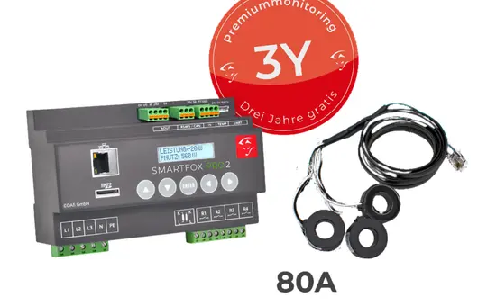 SMARTFOX 0796554799063 Energiemanager Pro 2 - 3Y, 80 A, geschlossen