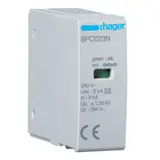 HAGER SPC023N Steckmodul T3 1P, Uc 264 V, Up 1,25kV