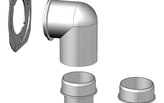 HELIOS 08191 WC-Anbindungsset Standard