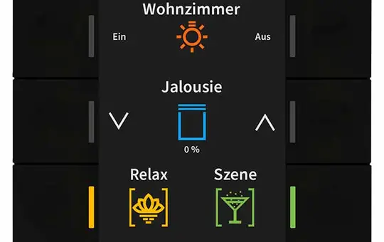 MDT BE-TAS8606.02 KNX-Tastsensor Smart 86 Standard | schwarz matt