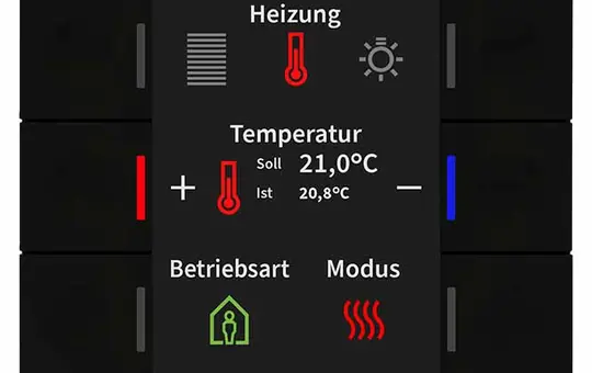 MDT BE-TAS86T06.02 KNX-Tastsensor Smart 86 Temperatursensor | schwarz matt