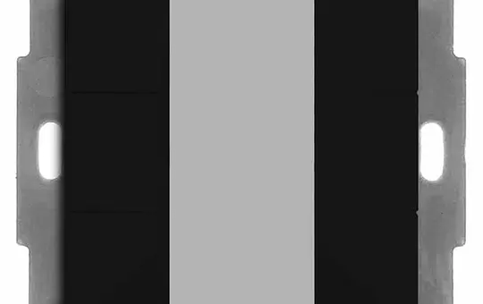 MDT BE-TA550606.02 KNX-Tastsensor 55 v2 6-fach | schwarz matt