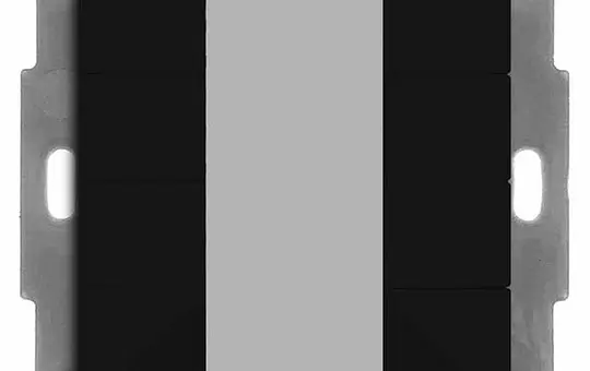 MDT BE-TA550806.02 KNX-Tastsensor 55 v2 8-fach | schwarz matt