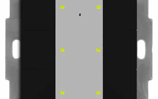 MDT BE-TA55T606.02 KNX-Tastsensor Plus m. Temp. UP v2 6-fach | schwarz matt