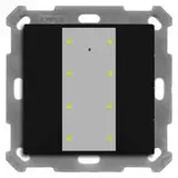 MDT BE-TA55T806.02 KNX-Tastsensor Plus m. Temp. UP v2 8-fach | schwarz matt