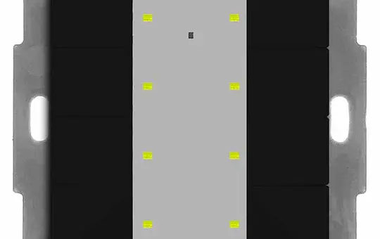 MDT BE-TA55T806.02 KNX-Tastsensor Plus m. Temp. UP v2 8-fach | schwarz matt