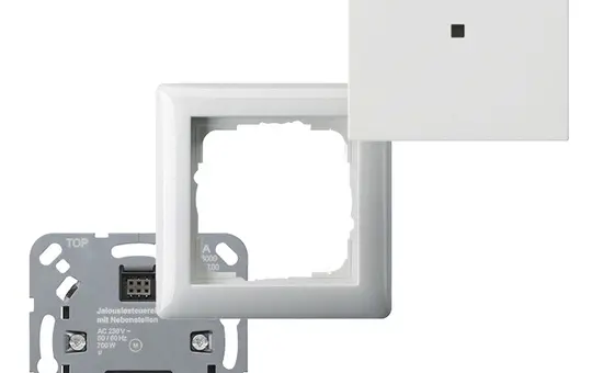 GIRA System3000_Set2 System 3000 Jalousiesteuerungs-Set mit Bedienaufsatz | reinweiß glänzend