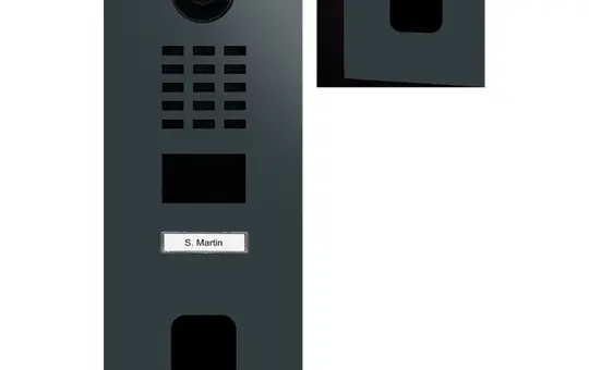 DOORBIRD D2101FV IP-Video-Türstation EKEY sLINE (423902268) 1-fach, EKEY-Fingerscanner-Vorbereitung | anthrazitgrau seidenmatt