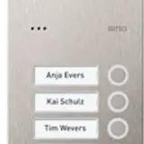 RITTO RGE1810625 Acero Türstation 6-fach | edelstahl