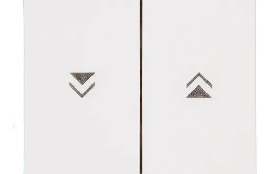 KOPP 490388008 beschr. Wippe HK07 2-fach, Jalousie | reinweiß