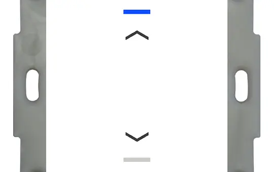 MDT BE-TAL5501.A1 KNX-Tastsensor Light 55 1-fach, Pfeile | reinweiß glänzend