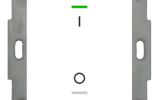 MDT BE-TAL5501.B1 KNX-Tastsensor Light 55 1-fach, IO-Symbol | reinweiß glänzend
