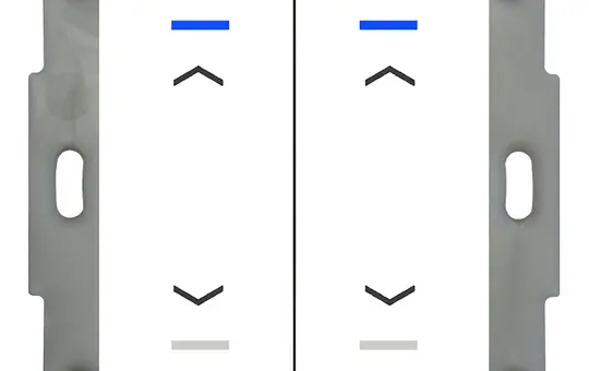 MDT BE-TAL5502.A1 KNX-Tastsensor Light 55 2-fach, Pfeile | reinweiß glänzend