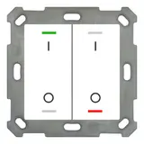 MDT BE-TAL5502.B1 KNX-Tastsensor Light 55 2-fach, IO-Symbol | reinweiß glänzend