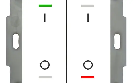 MDT BE-TAL5502.B1 KNX-Tastsensor Light 55 2-fach, IO-Symbol | reinweiß glänzend