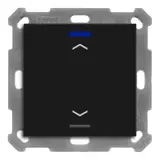 MDT BE-TAL550106.A1 KNX-Tastsensor Light 55 1-fach, Pfeile | schwarz matt