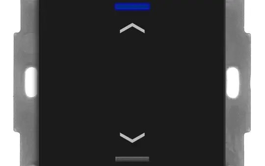 MDT BE-TAL550106.A1 KNX-Tastsensor Light 55 1-fach, Pfeile | schwarz matt