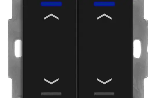 MDT BE-TAL550206.A1 KNX-Tastsensor Light 55 2-fach, Pfeile | schwarz matt