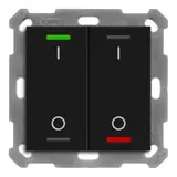 MDT BE-TAL550206.B1 KNX-Tastsensor Light 55 2-fach, IO | schwarz matt