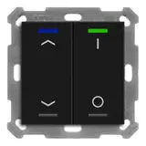 MDT BE-TAL550206.C1 KNX-Tastsensor Light 55 2-fach, Pfeile, IO | schwarz matt