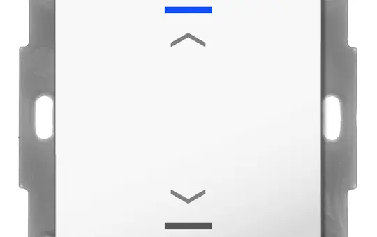 MDT BE-TAL55T1.A1 KNX-Tastsensor Light 55 m. Temperaturs. 1-fach, Pfeile | reinweiß glänzend