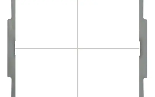 MDT BE-TAL63T4.01 KNX-Tastsensor Light 63 m. Temperatursens. 4-fach, neutral | studioweiß glänzend