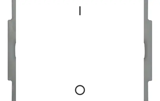 MDT BE-TAL63T1.B1 KNX-Tastsensor Light 63 m. Temperatursens. 1-fach, I/O-Symbol | studioweiß glänzend