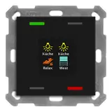 MDT BE-TAS550406.01 KNX-Tastsensor Smart 55 Standard | schwarz matt