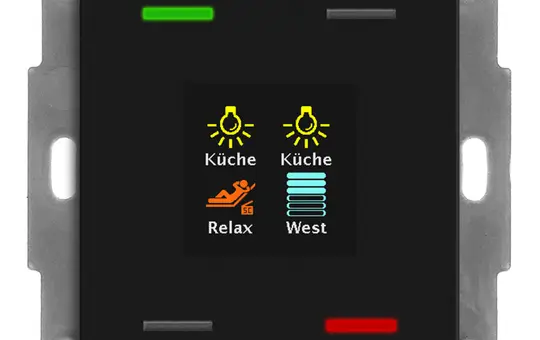 MDT BE-TAS550406.01 KNX-Tastsensor Smart 55 Standard | schwarz matt