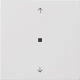 GIRA 5494112 eNet Funk Bedienaufsatz System Fläche 1-fach, Pfeile | reinweiß glänzend