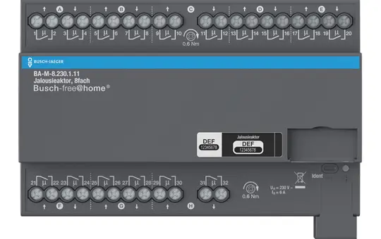 BUSCH-JAEGER BA-M-8.230.1.11 Jalousieaktor free@home 8-fach