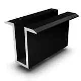 K2 1005145 Modulmittelklemme Solo | schwarz eloxiert