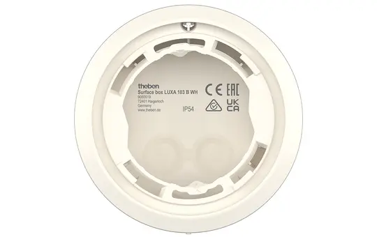 THEBEN Surface box LUXA 103 B WH Aufputz-Montagerahmen weiß