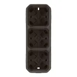 LEGRAND 069603L Aufputzgehäuse Plexo New 3-fach | anthrazit