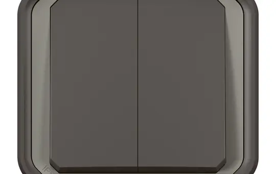 LEGRAND 069775L Aufputz-Wippschalter Plexo New Serienschalter, wahlweise Taster | anthrazit