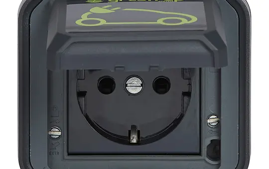 LEGRAND 069708L SCHUKO-Aufputzsteckdose Plexo New für Elektrofahrzeuge | anthrazit