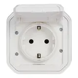 LEGRAND 069771L SCHUKO-Aufputzsteckdose Plexo New 1-fach, Schraubklemmen | ultraweiß