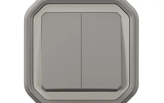 LEGRAND 069815L Wipptaster Plexo New 2-fach | grau
