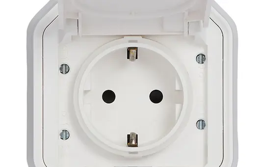 LEGRAND 069868L SCHUKO-Steckdose Plexo New 1-fach, mit Krallen | ultraweiß