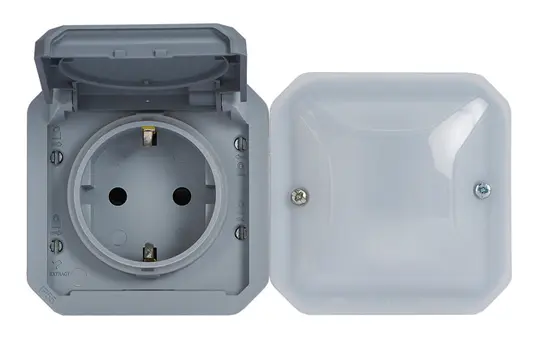 LEGRAND 069877L SCHUKO-Steckdose Plexo New with Netatmo schaltbar | grau