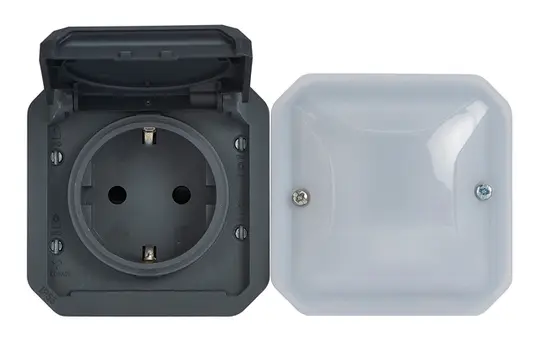 LEGRAND 069897L SCHUKO-Steckdose Plexo New with Netatmo schaltbar | anthrazit
