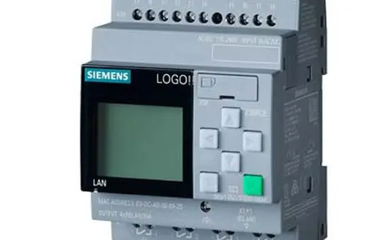 SIEMENS 6ED10521FB080BA2 LOGO! Basismodul 230 V mit Display, 8 DE/4 DA, Relais