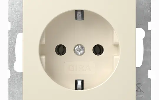 GIRA 418801 SCHUKO-Steckdose System 55 Standard | cremeweiß glänzend