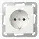 GIRA 418827 SCHUKO-Steckdose System 55, Standard | reinweiß seidenmatt