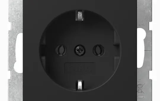 GIRA 4188005 SCHUKO-Steckdose System 55 Standard | schwarz matt